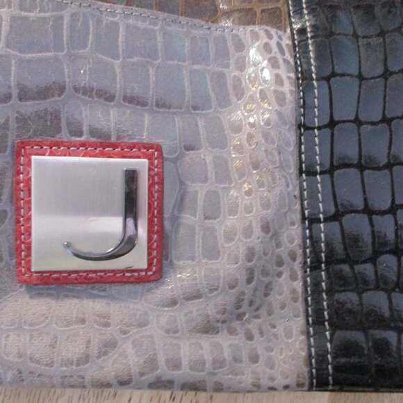 ✨ Joanel Faux Croc Patchwork Shoulder Bag ✨ - Picture 5 of 6